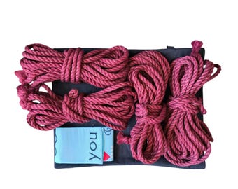 Jute Kit: 4-Piece Conditioned Shibari Rope (8mm / 26ft).