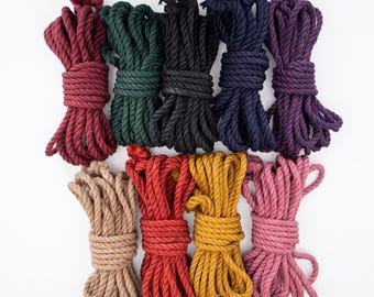 Natural Jute Rope 8 mm 8/10/12 meters Handmade.