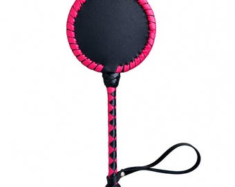 Paddle Racquet 15.8 Inches, Genuine Leather, Handmade.