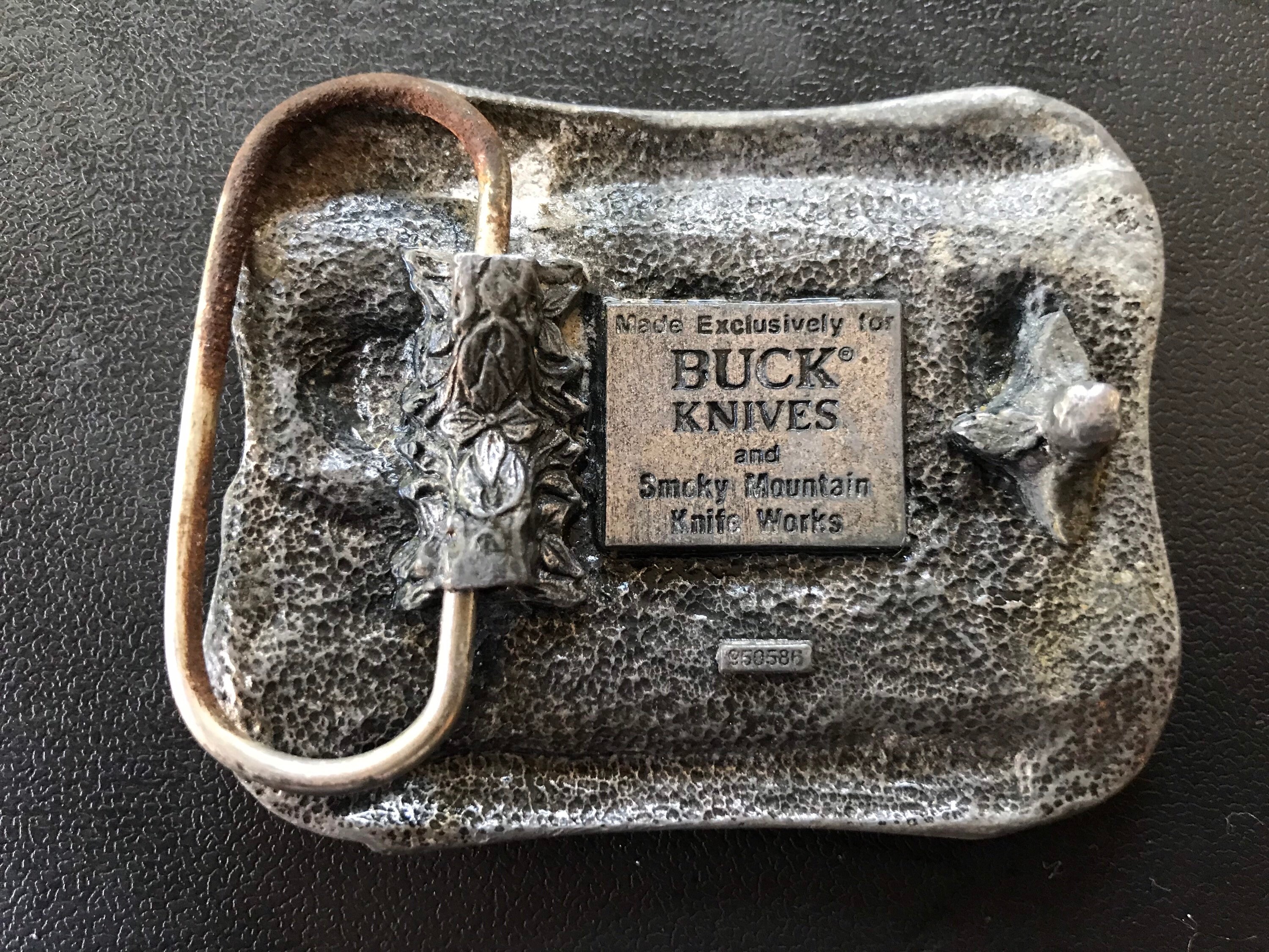 Vintage Buck Knife Belt Buckle Etsy