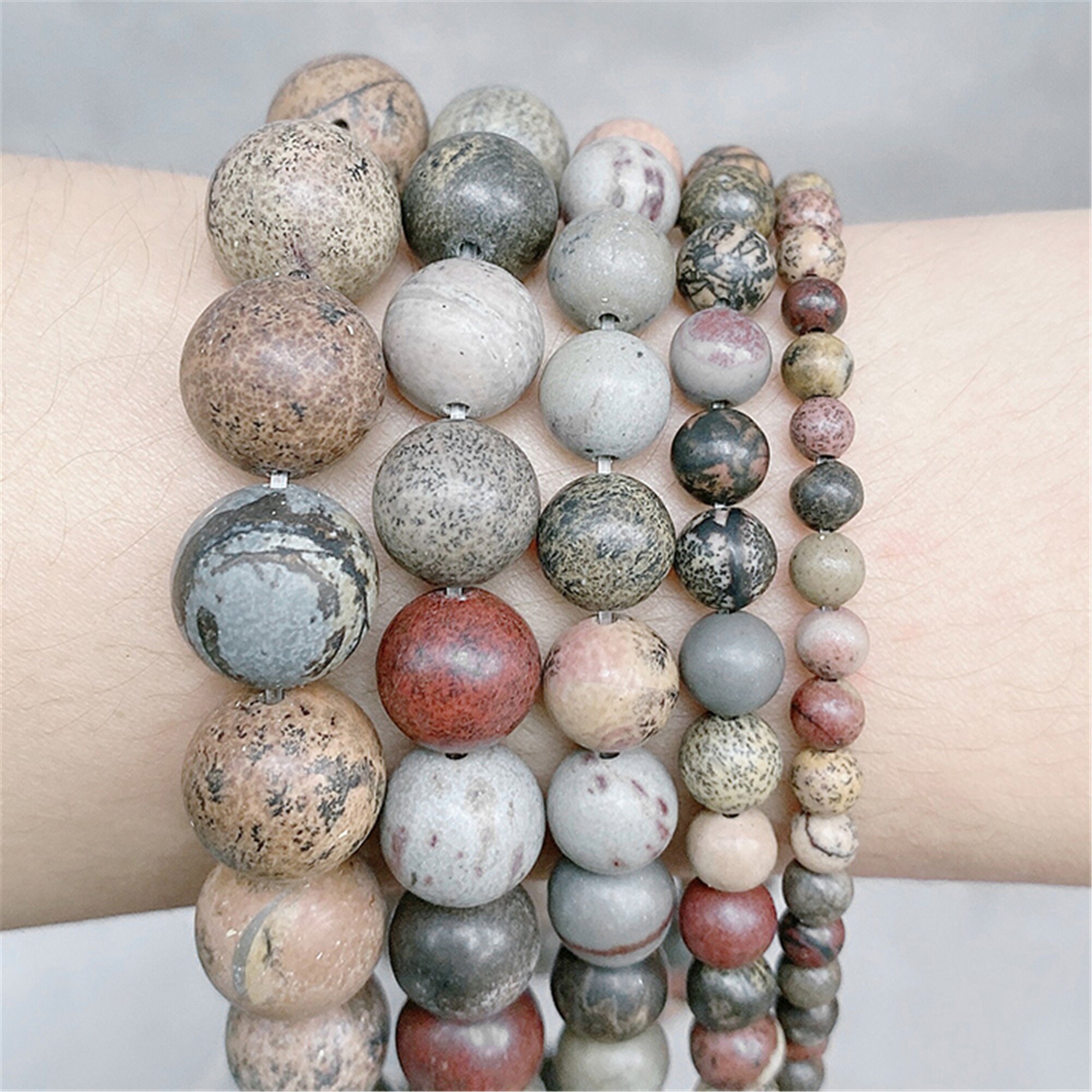 Natürliche Steinperlen Blauer Mondstein 10mm - 37 Stück Für Schmuckherstellung