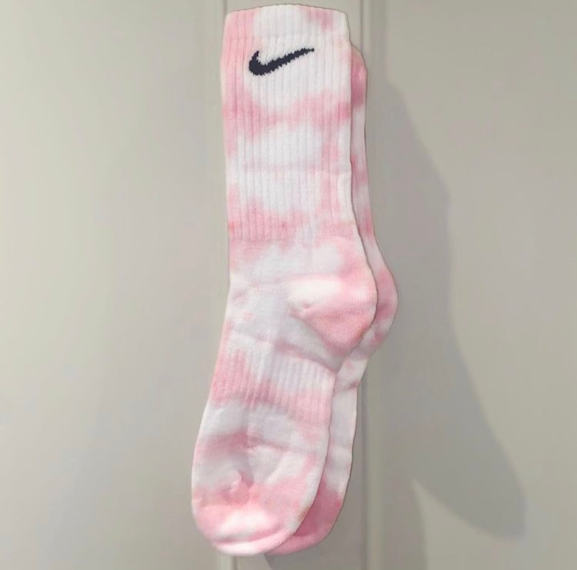 Pink Tie Dyed Nike socks Etsy