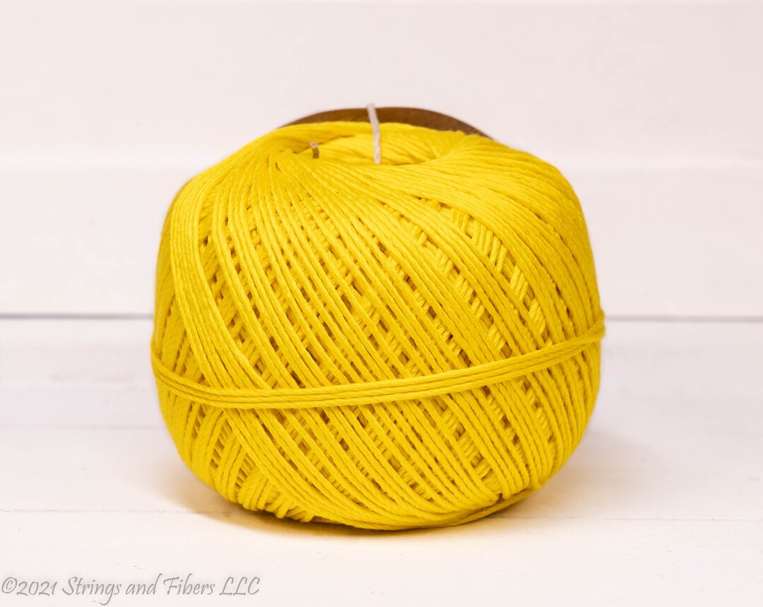 100 BAMBOO CORD BALL 100yards Full Roll Yellow Etsy