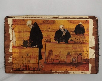 Hugo Simberg&#39;s Garden of Death: Gold Gilded Wooden Wall Art