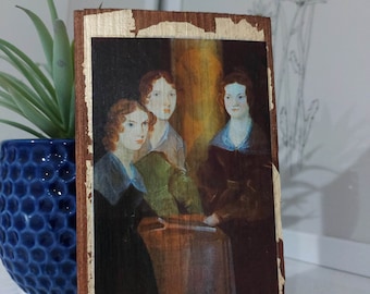 The Bronte Sisters by Patrick Branwell Brontë - Wooden Wall Art, Prints and Posters of Famous Paintings and Fine Art