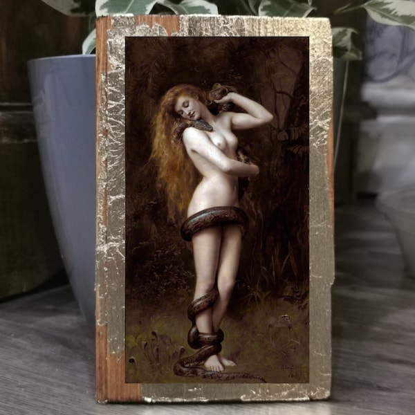 Lilith by John Collier  - Wooden Wall Art, Prints and Posters of Famous Paintings and Fine Art