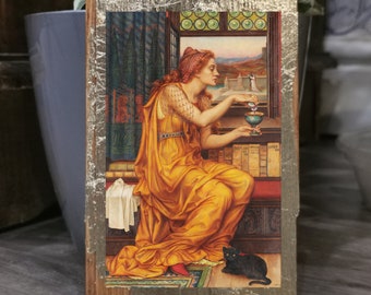 The Love Potion Wood Wall Art: Evelyn De Morgan Pre-Raphaelite Painting
