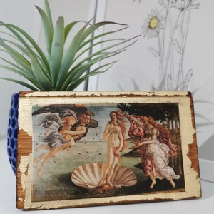 O Nascimento de Vênus de Sandro Botticelli - Arte de parede em madeira, gravuras e pôsteres de pinturas famosas e belas artes (completo)