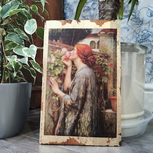 The Soul of the Rose by John William Waterhouse - Wooden Wall Art, Prints and Posters of Famous Paintings and Fine Art (Large)