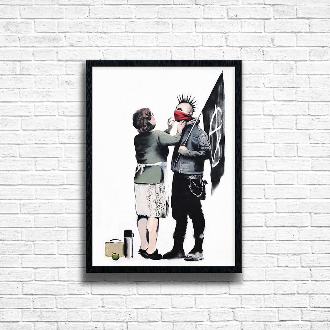 Banksy Punk Mum Banksy Wall Art Banksy Print Banksy Etsy UK