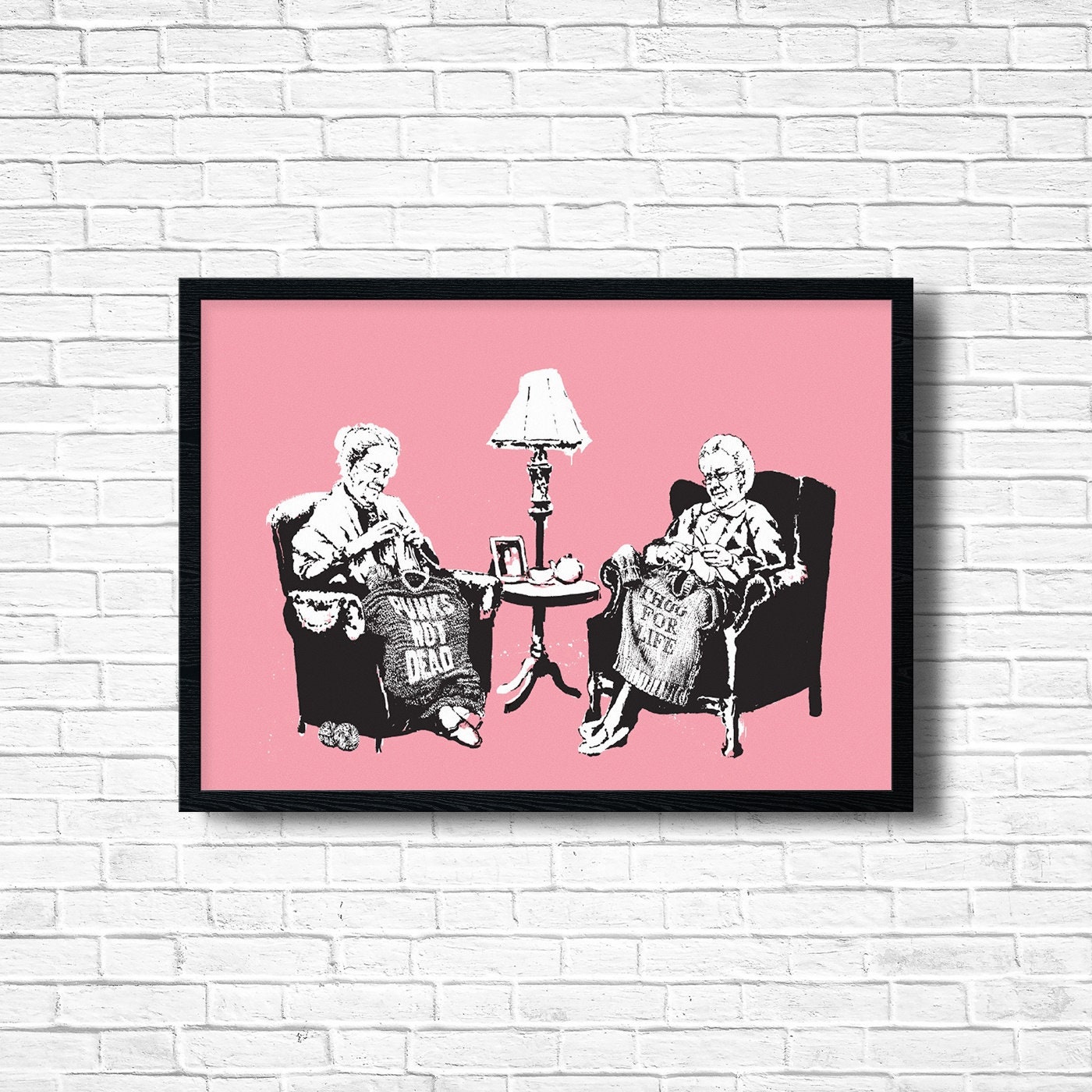 Banksy Punks Not Dead Banksy Wall Art Banksy Print Banksy Etsy UK