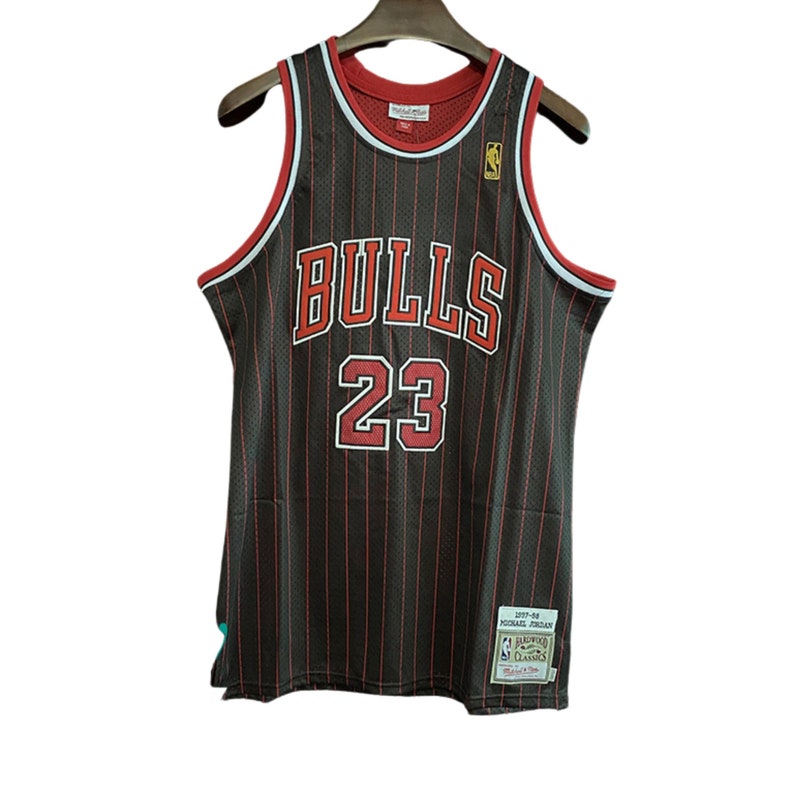 michael jordan striped jersey