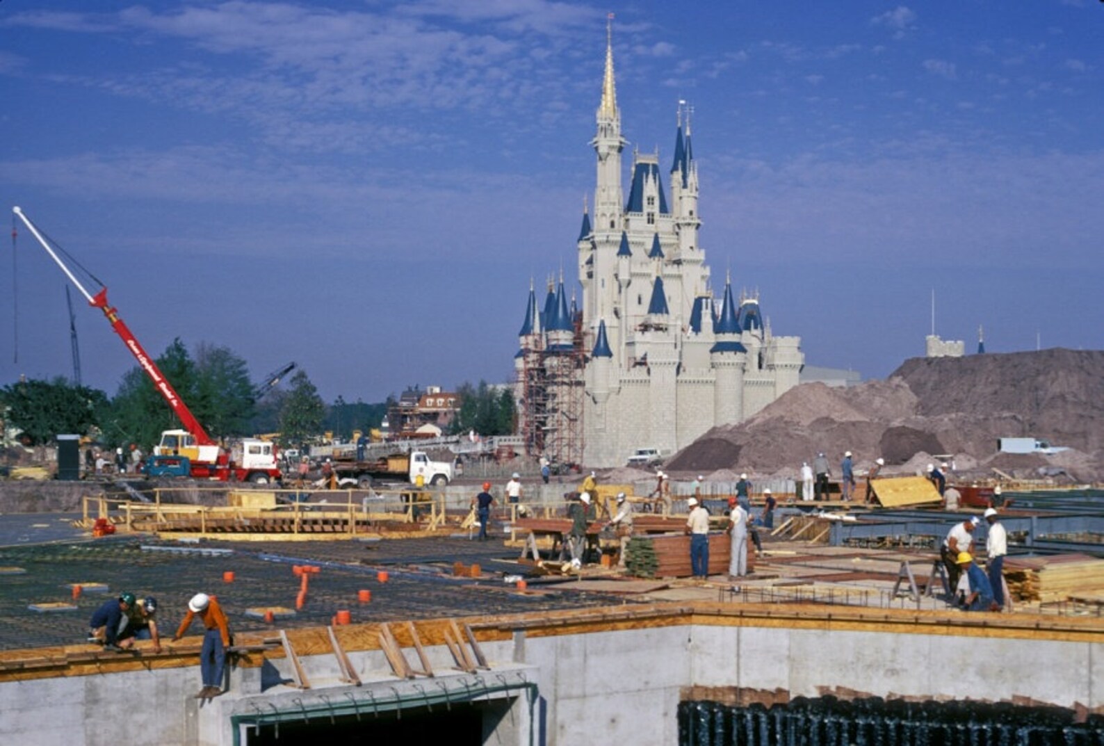 Vintage DISNEY WORLD CONSTRUCTION 8x10 Photo 1971 Castle & Etsy