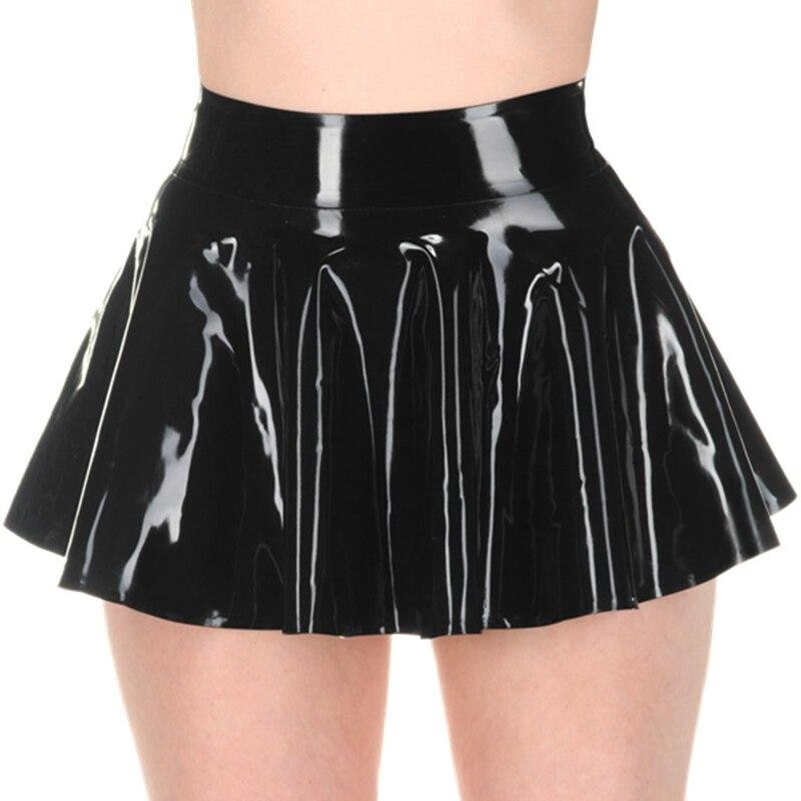 Natural Latex Rubber Gummi Mini Skirt XS-XXL Made to Measure | Etsy