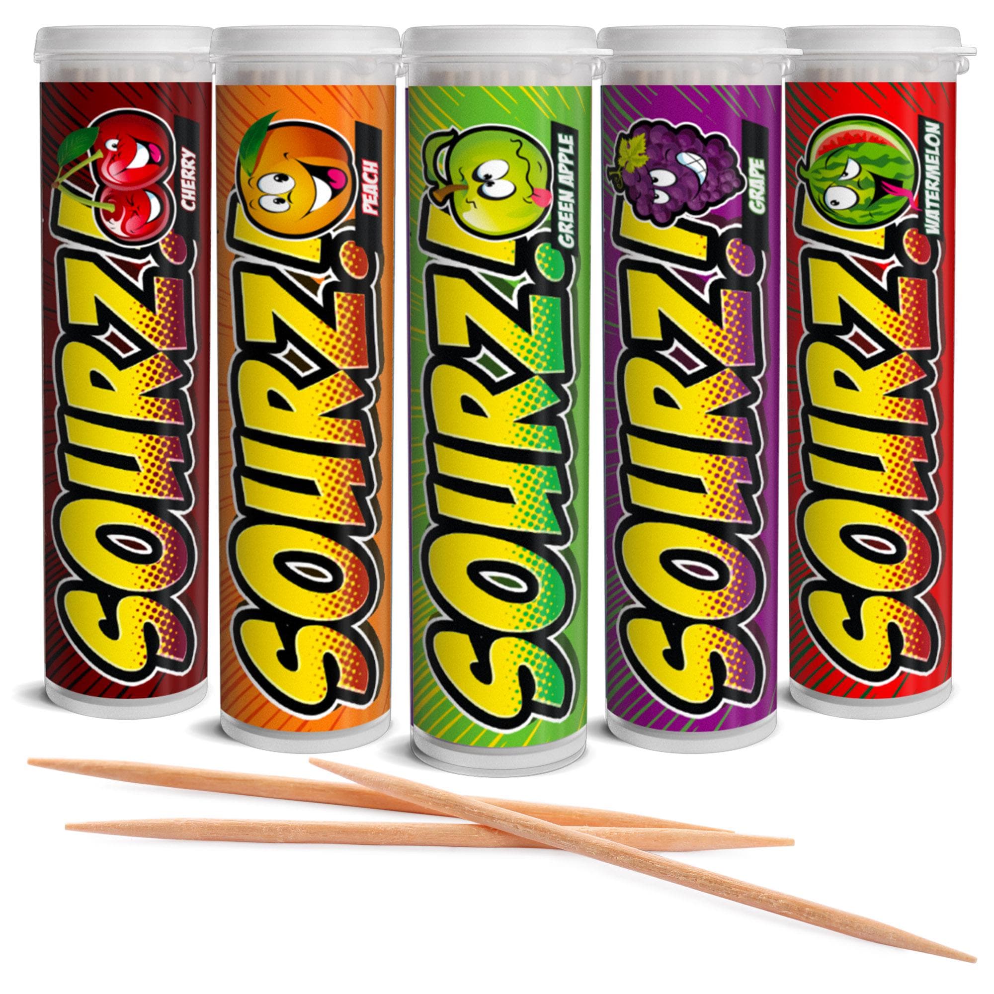 Xero Picks Sourz infused flavored toothpicks (5 pack variety)