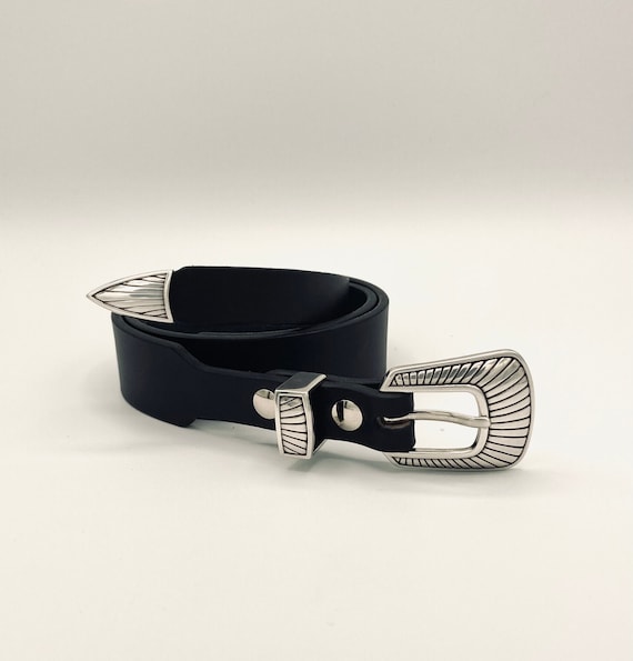 Slim Western Belt 1.25 Tapered 0.75 Ranger English Bridle Leather Nickel Plated Buckles - Etsy Slim Western Belt 1.25 Tapered 0.75 Ranger English Bridle Leather Nickel Plated Buckles - Etsy