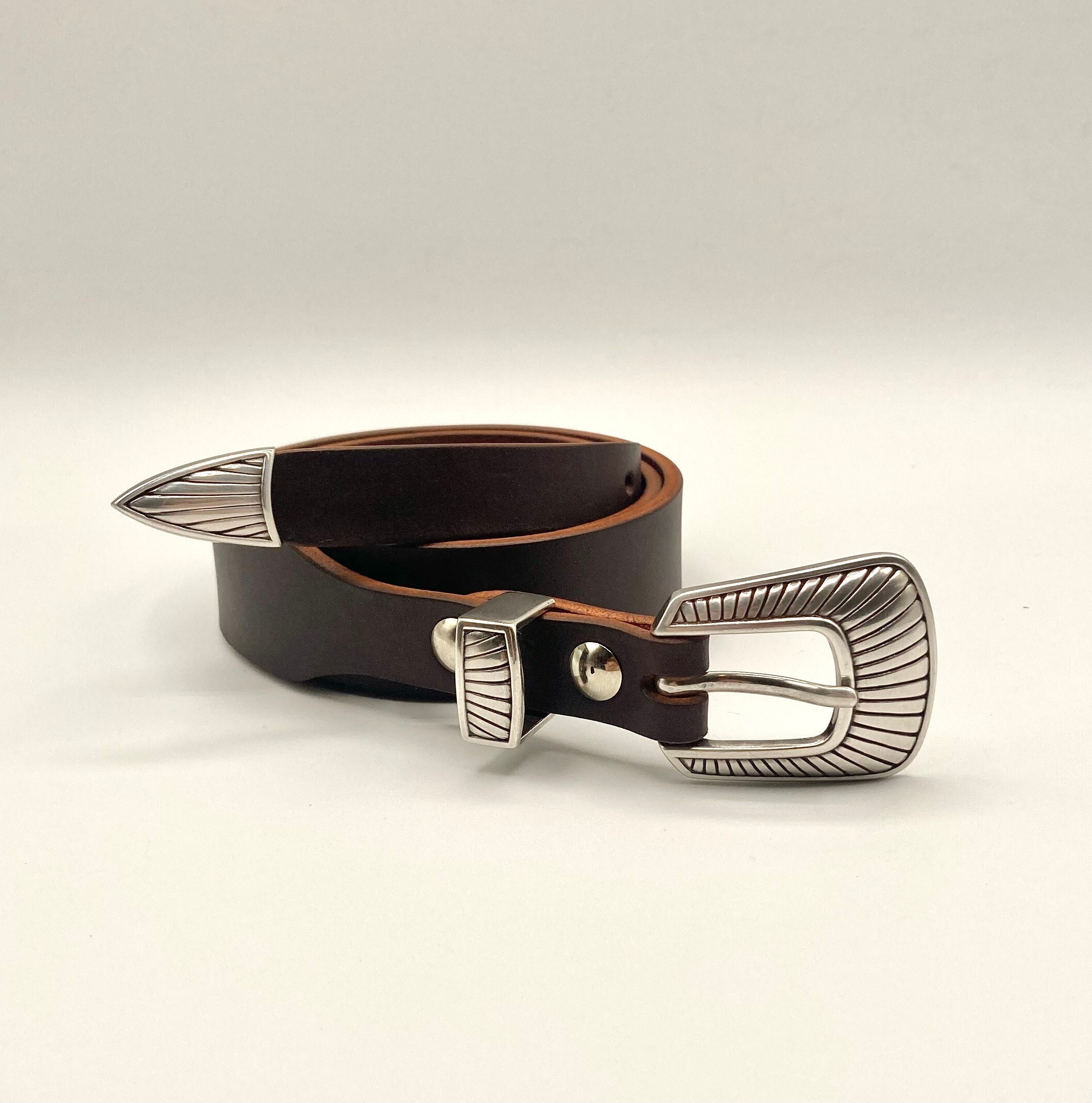Chocolate brown belt - Etsy 日本