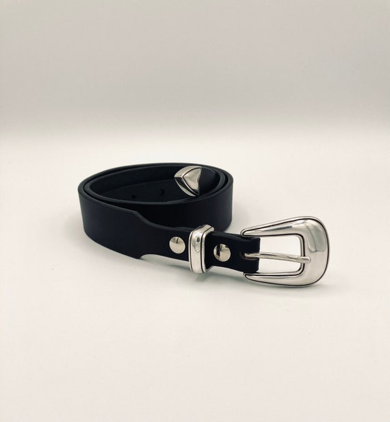 Slim Western Belt 1.25 Tapered 0.75 Ranger English Bridle Leather 