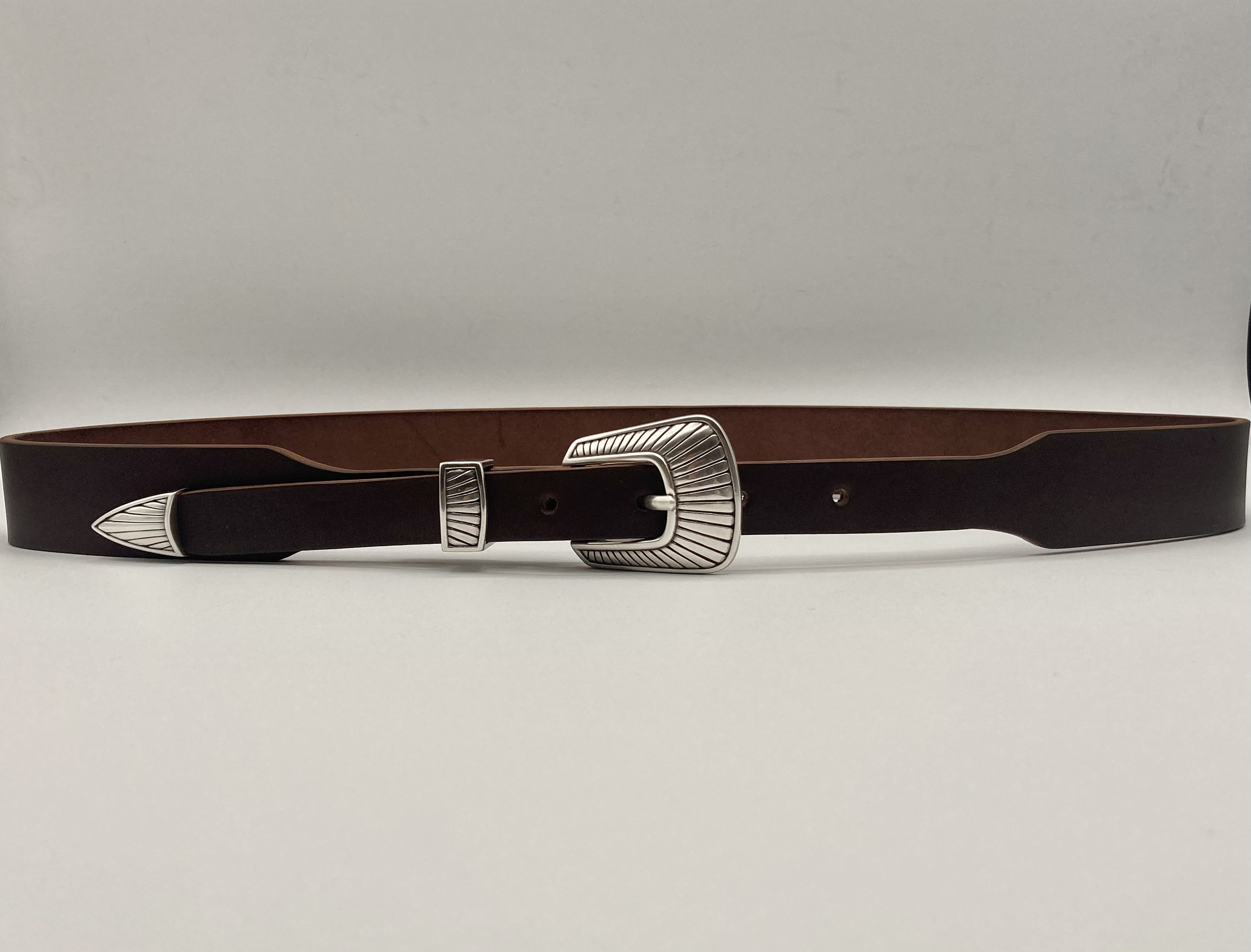 Wooden Chocolate brown adjustable belt approx 36-37 inches Men main image 2
