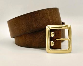 3 Vintage leather belts:
(1) J. Crew M
(2) CK for a 30” Vintage J. Crew Black Leather Square Belt. Stylish Dark  main image 2