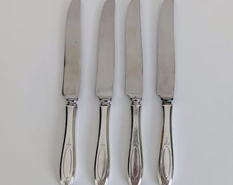Vintage "Adam" 1917 Knife - Old French Solid Blunt Knife with Plated Blades - Community / Oneida