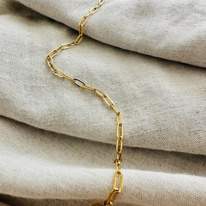 18K Gold Chain Necklace, Gold Chain, Link Chain, Twist Chain, Figaro, Curb Chain, Pearl Bead Chain, Chain for kids, Mothers Day Gift,chain image 10