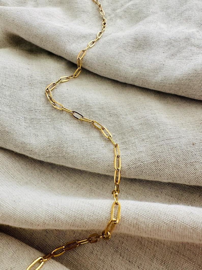 18K Gold Chain Necklace, Gold Chain, Link Chain, Twist Chain, Figaro, Curb Chain, Pearl Bead Chain, Chain for kids, Mothers Day Gift,chain image 10