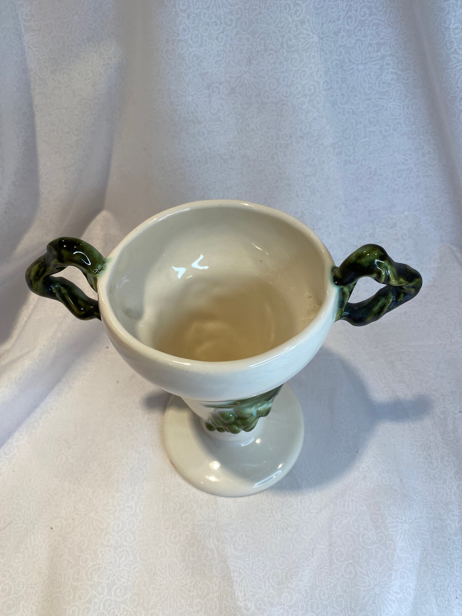 Hull Pottery USA Tokay Tuscany Pattern Vase Green Grapes Etsy