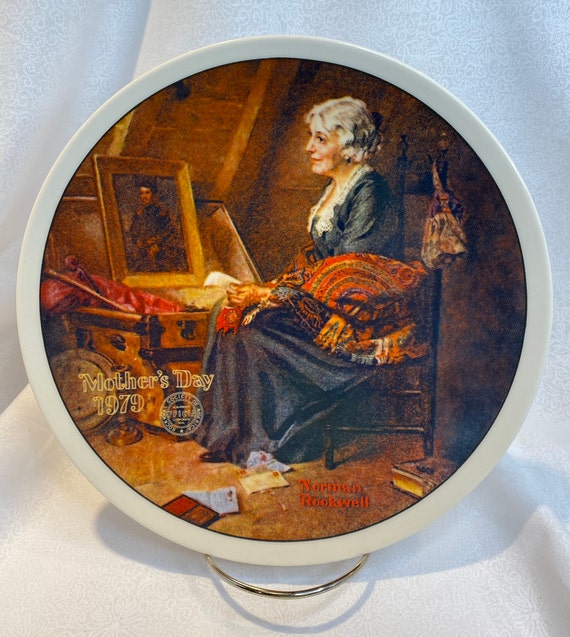 Mother's Day Plate 1979 - Norman Rockwell - Etsy