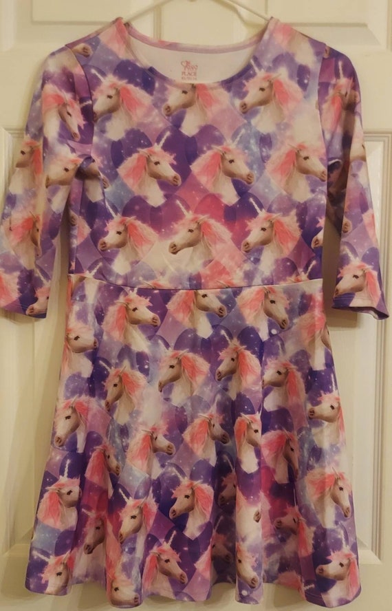 Childrens place unicorn dress hotsell