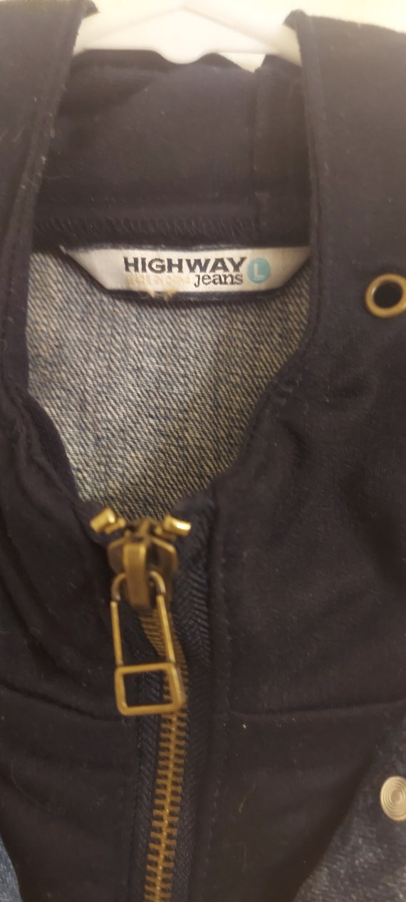Kid's Highway Jeans Cut off hooded denim jacket Si