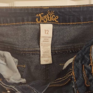 JUSTICE brand girls skinny jeans size 12
