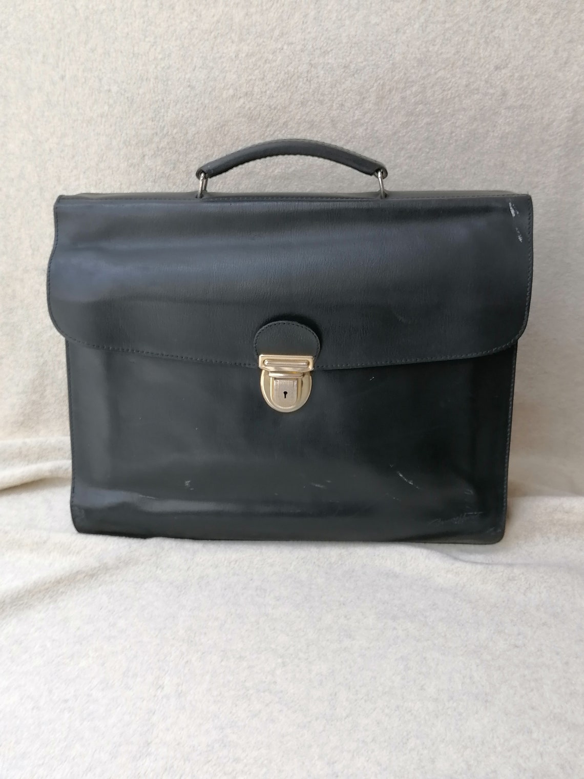 Gerard Henon Paris vintage French briefcase . Etsy