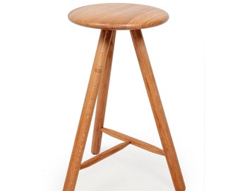 Oak bar stool, kitchen stool