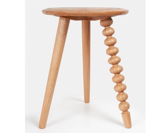 Night stand or flower stand, oak bedside table