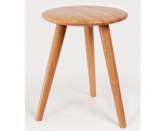 Oak Bedside Cabinet: Minimalist Wood Nightstand
