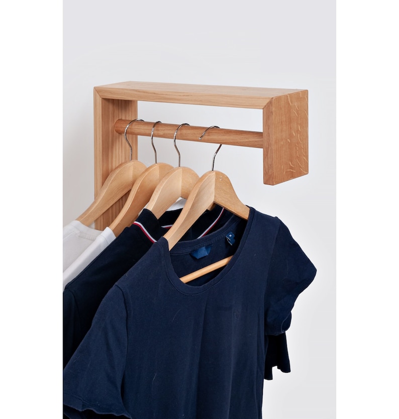T Shirt Racking Wall Organizer, Wall Coat Hanger, T-shirt Rack - Etsy