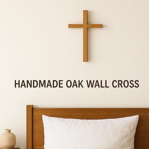 Minimalist Wooden Cross for Baptism & Communion