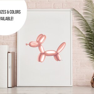 Balloon Dog Art Instant Digital Download Home Decor Art | Etsy