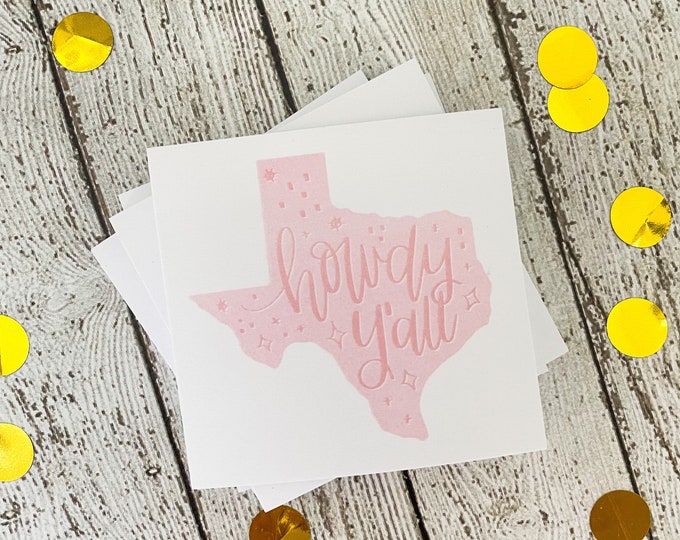 Howdy Note Bad Howdy Y'all Texas Sticky Notes, Texas Sticky Pad, Texas Gifts, I Love ...