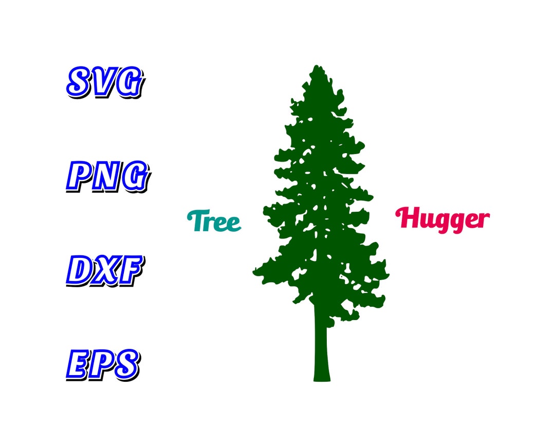 Retro Tree Hugger Svg, Png, Eps, Dxf Bundle Etsy