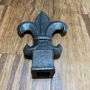 x10 - Cast Wrought Iron Liz Flower (Pack x10) Square Bar 1/2&quot; - 12.7mm  Ormamental Enclosure Fence