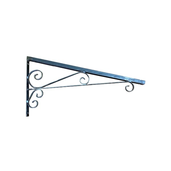 PACK x4 Ménsula Alero Techo Marquesina Toldo Voladizo de Hierro 37x75cm Estilo Forjado Colonial ENVIO GRATIS