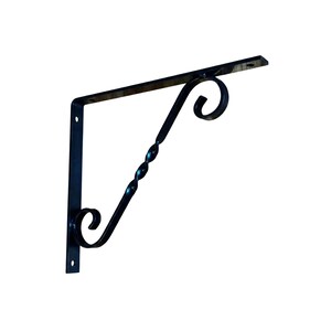 Black iron shelf bracket (set of 4) Colonial style 10x12in 25X30cm