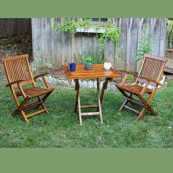 Teak Folding Set, Fully Assembled Arm Chair, Outdoor, Indoor, 2 Piece, The Millen