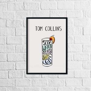 Tom Collins Cocktail Print