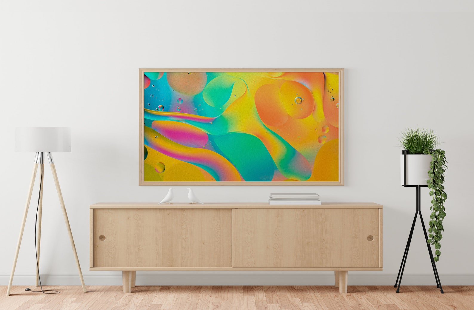Samsung Frame TV Art Fond coloré Samsung Art TV Art Etsy