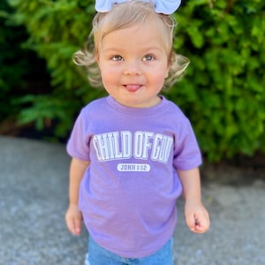 CHILD OF GOD infant/toddler/youth kids Tshirt// Christian//jesus