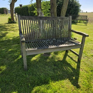 Very Good Well Weathered Garden Bench