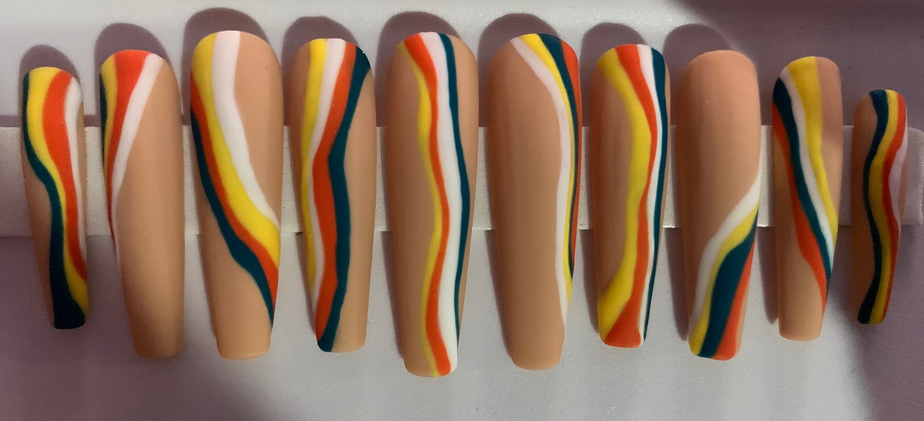 Size Small extra long press on nails | Etsy